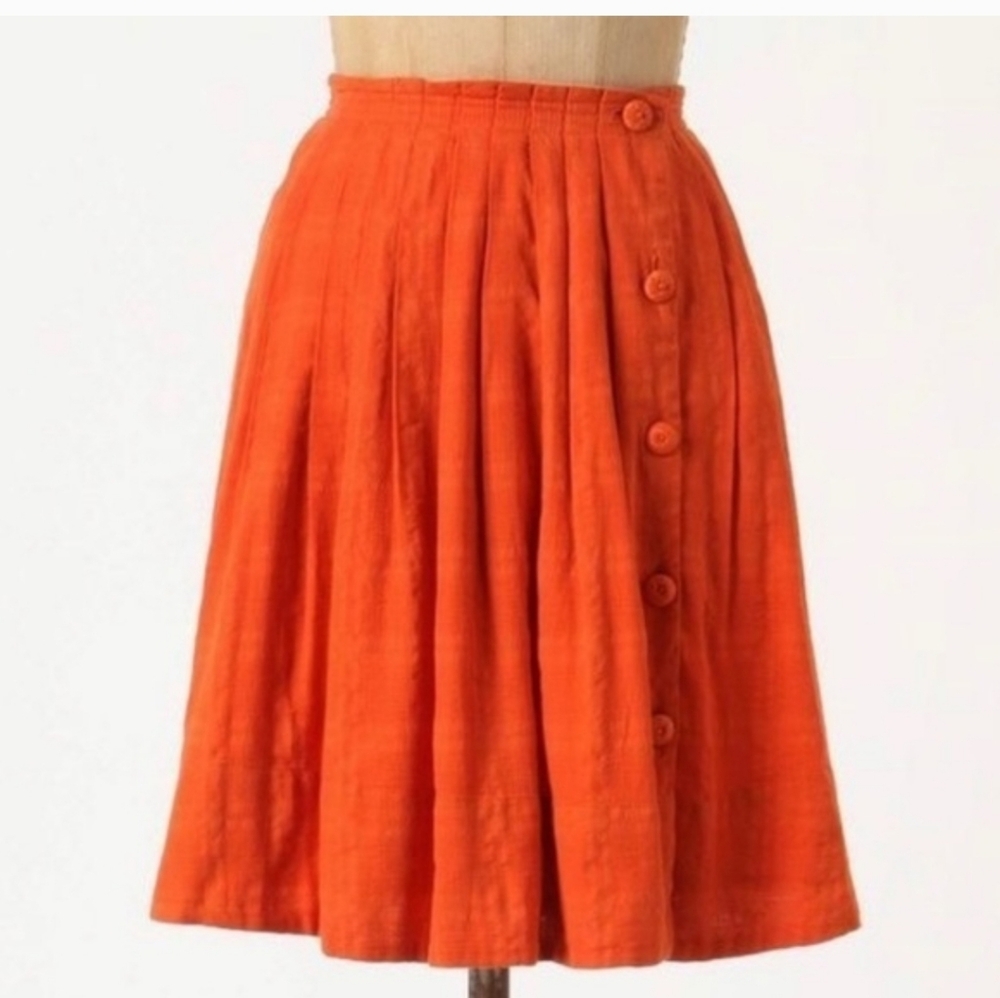 Anthropologie Postmark Darlene Dobby Skirt Size 10